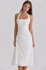 Irene | Halter Midi Dress for Holidays