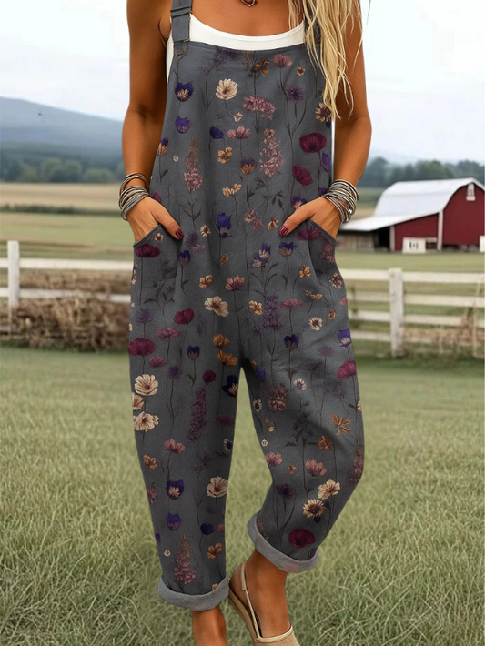 Vintage Jumpsuit in Grey – Isolde by Maravesse