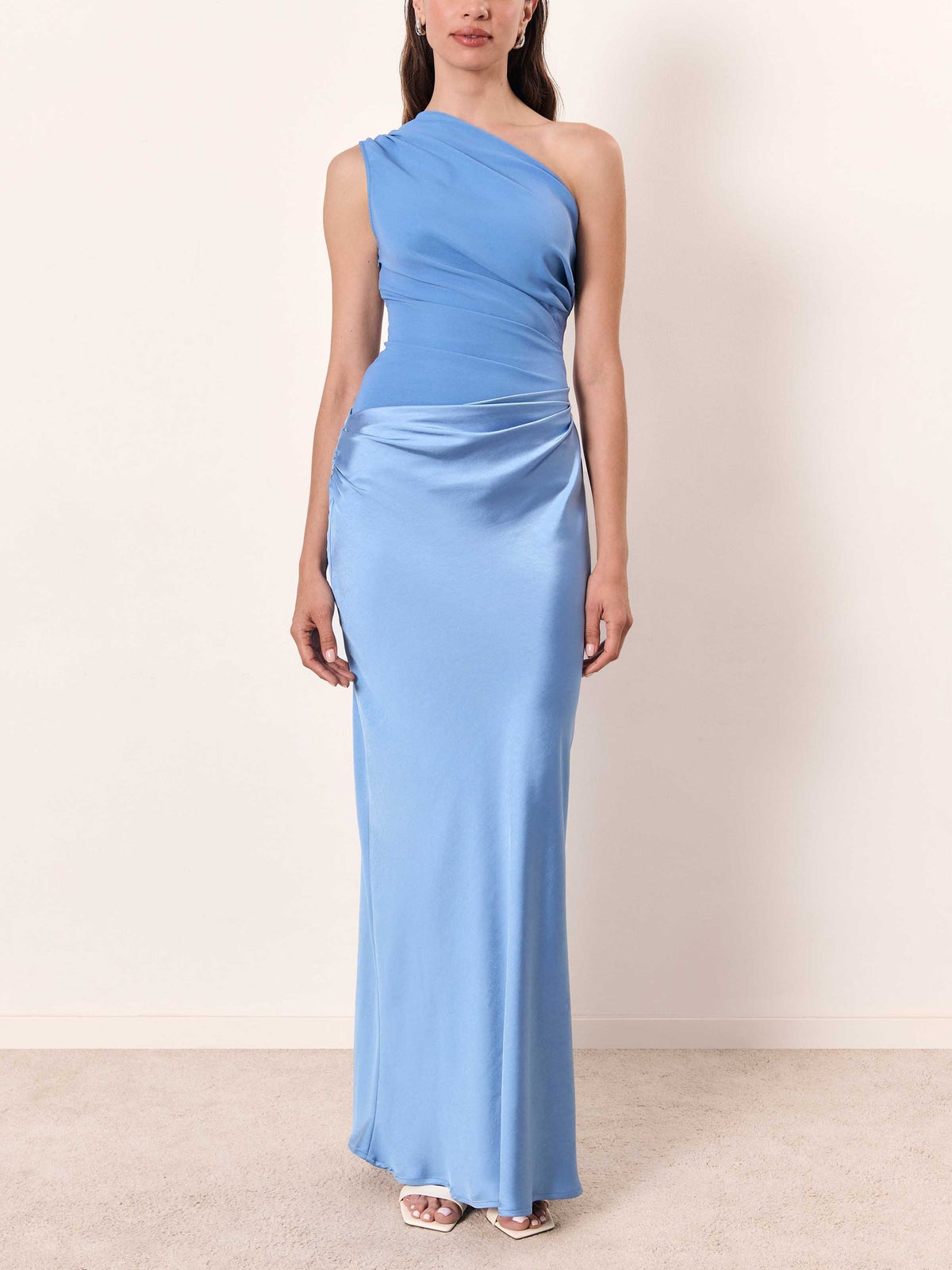 Pleated One-Shoulder Maxi Dress – Maren by Maravesse (9)