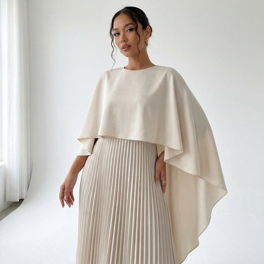Pleated Chiffon Maxi Dress – Thais by Maravesse (2)