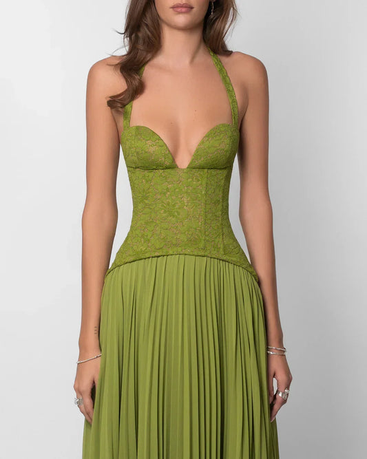 Lace Chiffon Maxi Dress – Elara by Maravesse (2)