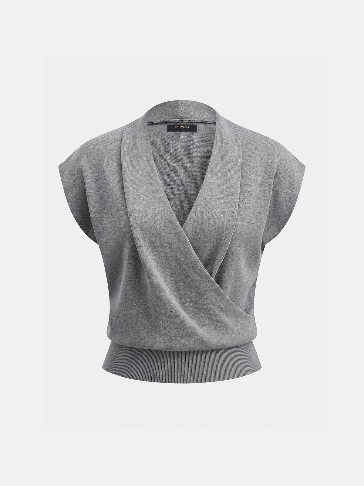 Camel Wrap Cardigan in Grey – Anouk by Maravesse