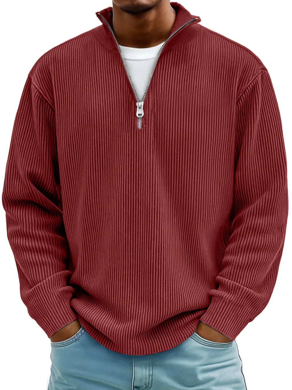 Jumper in Red – Genevieve by Maravesse