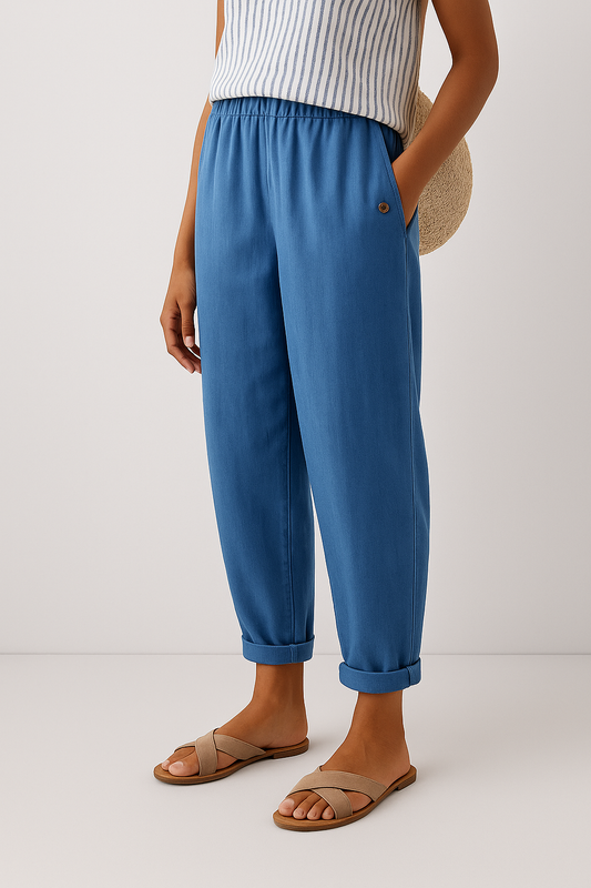 Trousers in Blue – Giselle by Maravesse