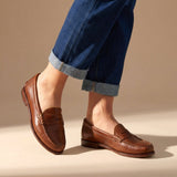 Amara | Loafer Leather Loafers for Date Night