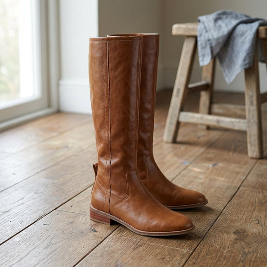 Leather Knee-High Boots – Camille by Maravesse (2)