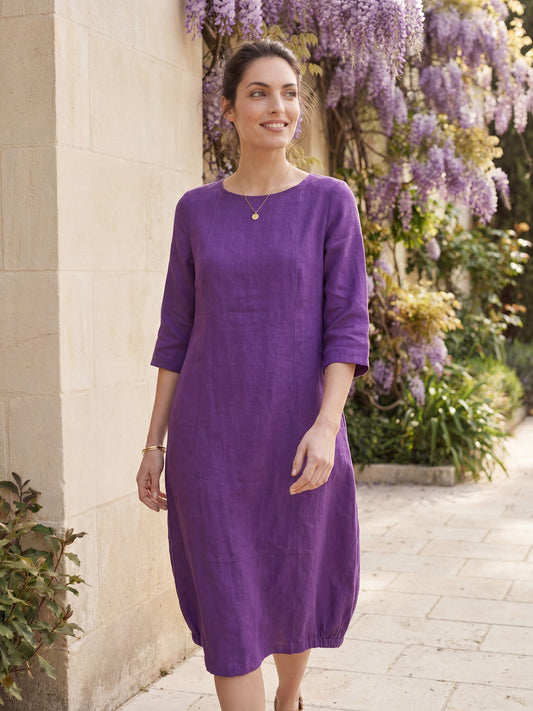 Linen Midi Dress – Noor by Maravesse (2)