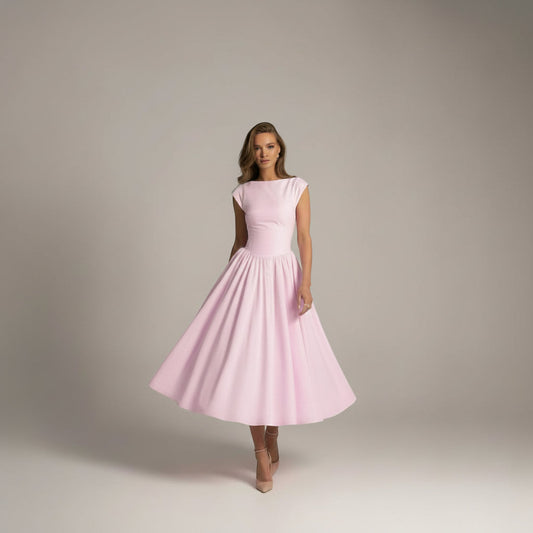 Formal Maxi Dress in Pink – Cordelia by Maravesse