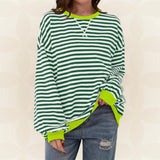 Theodora | Striped Oversized Sweatshirt
