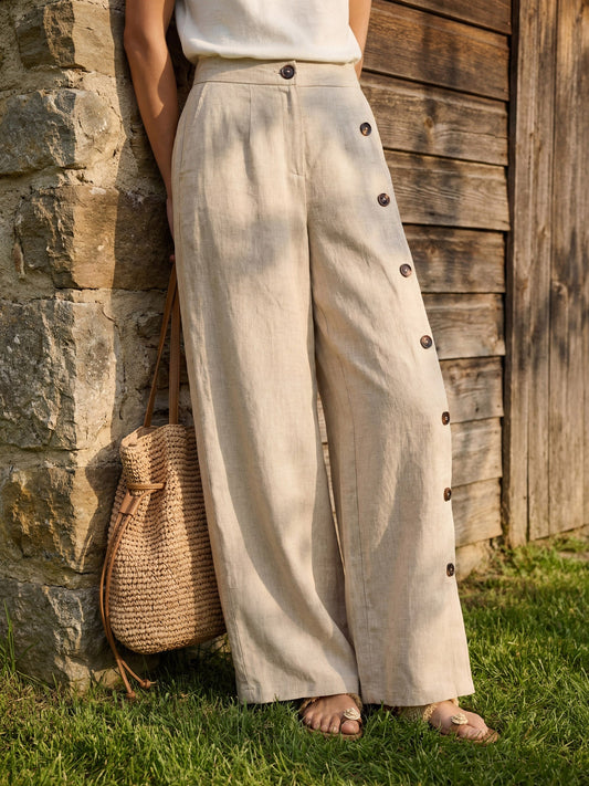 Linen Trousers – Lucille by Maravesse (2)