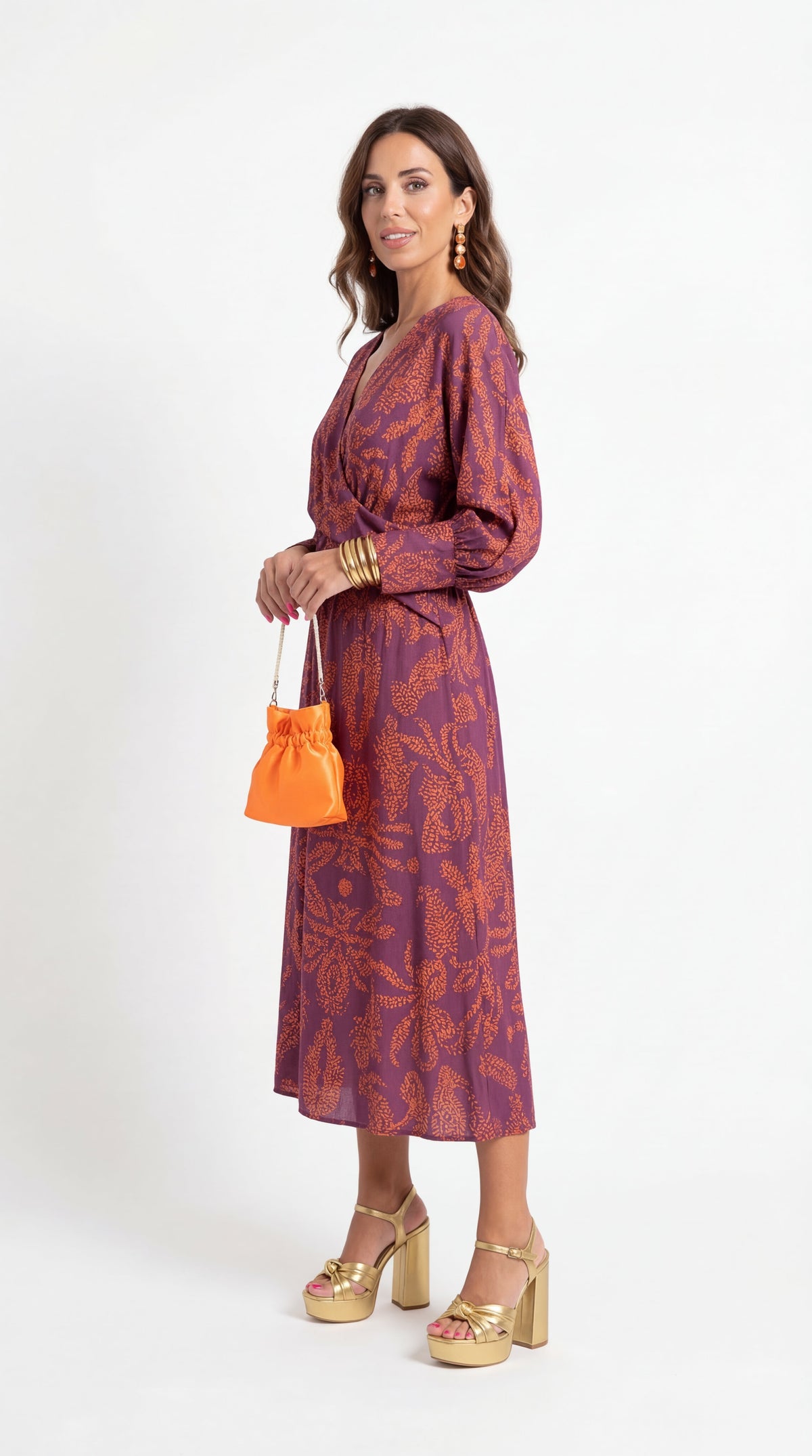 Printed Midi Dress – Berenice by Maravesse (5)