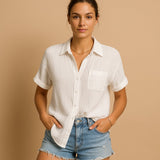 Antoinette | Linen Blouse for Holidays