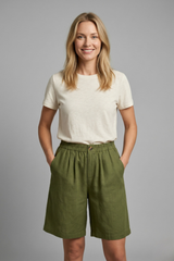 Rosa | Linen Relaxed Shorts