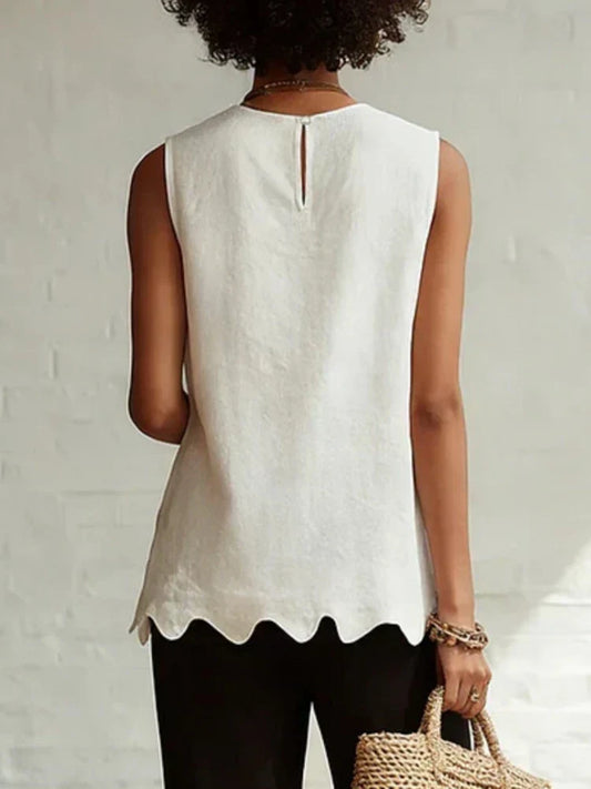 Linen Relaxed Top – Lucille by Maravesse (2)