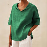 Ophelia | Linen Relaxed Top for Holidays