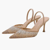 Vivienne | Crystal Embellished Heels for Wedding Guests