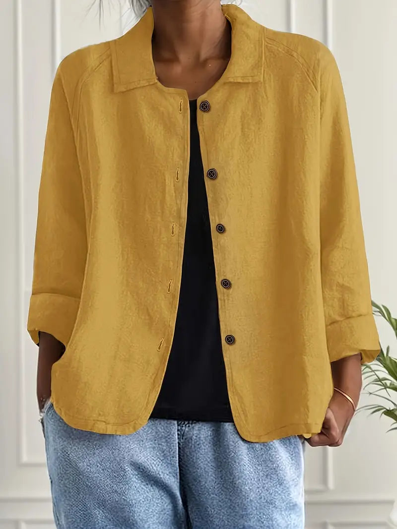 Blouse in Yellow – Sabine by Maravesse