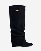Elara | Suede Slouchy Boots
