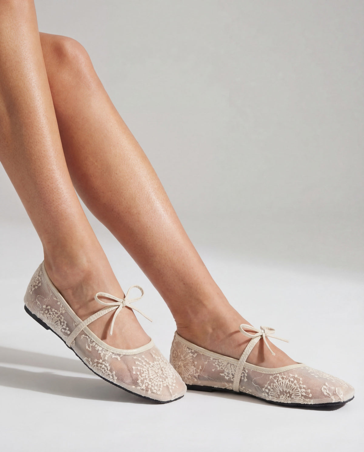 Ballerina Lace Flats – Delphine by Maravesse (3)