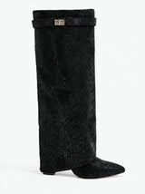 Harriet | Knee High Sequin Boots for Date Night