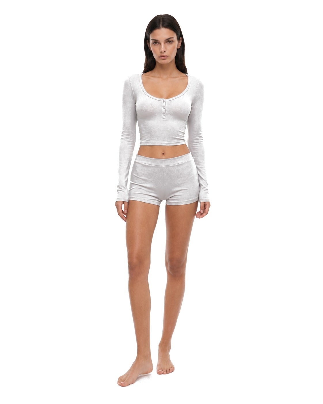 Co-ord Set in Light Grey – Isolde by Maravesse