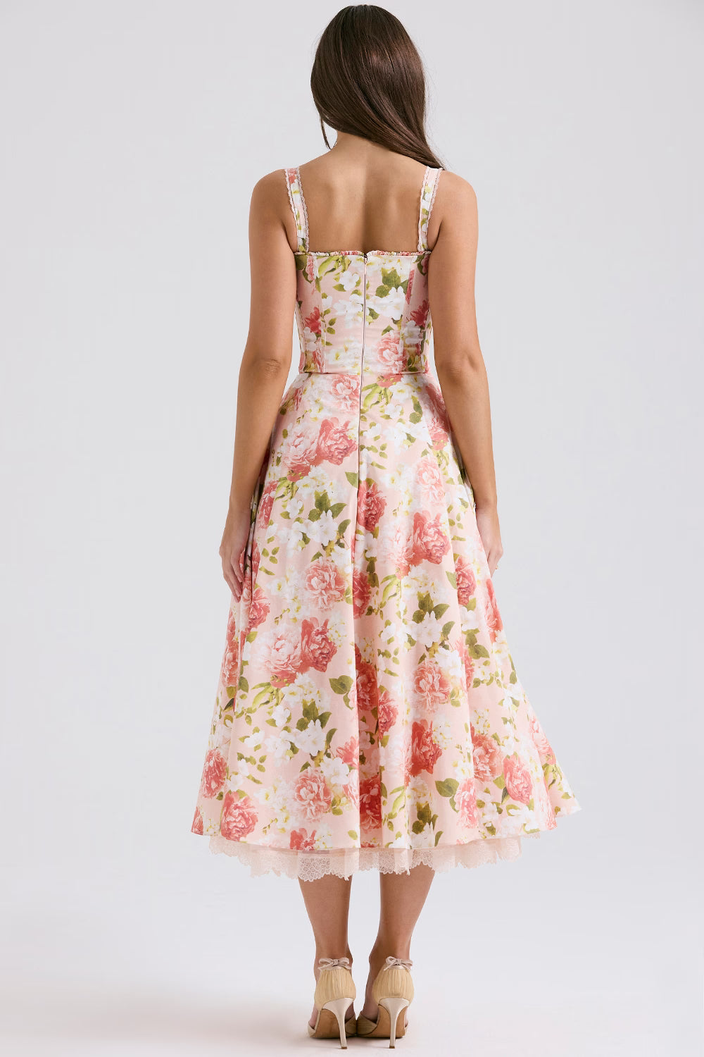 Corset Floral Midi Dress – Tove by Maravesse (4)