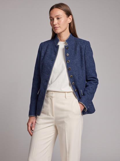 Formal Cardigan in Blue – Lavinia by Maravesse