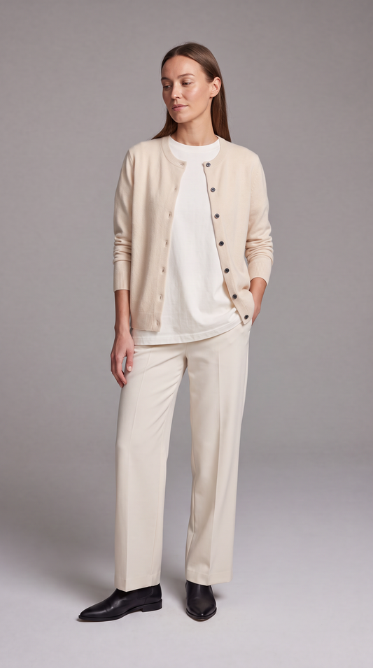Cardigan in Beige – Valentina by Maravesse