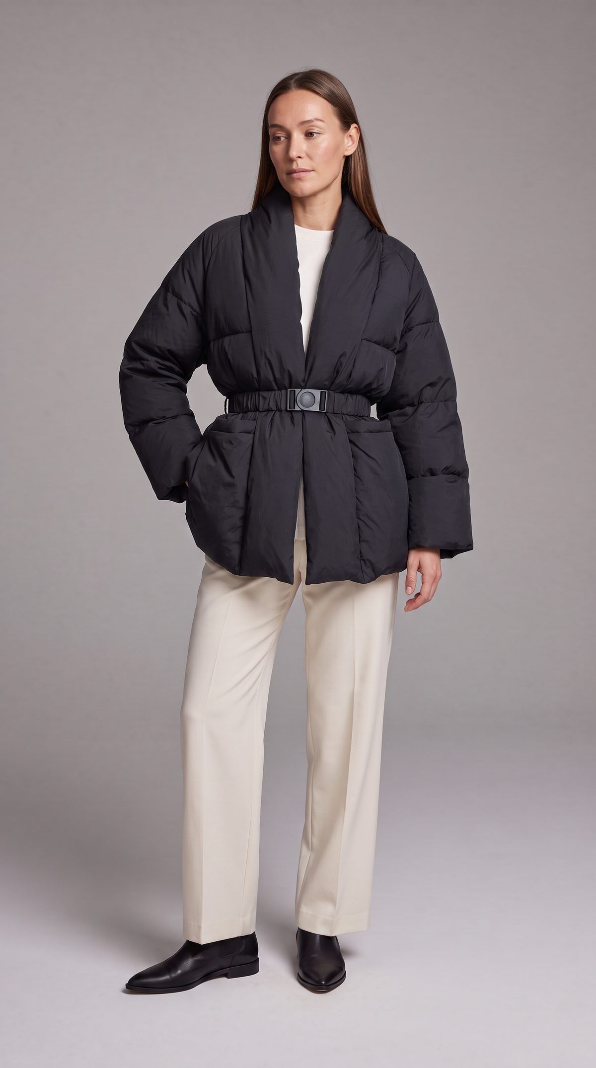 Belted Puffer Jacket – Florence by Maravesse (4)