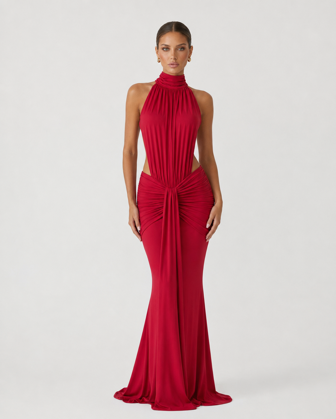 Gown in Red – Astrid by Maravesse