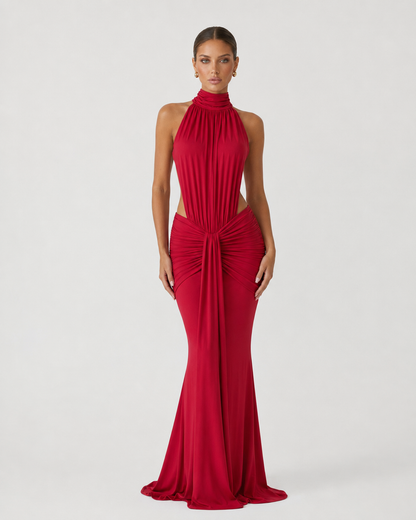 Gown in Red – Astrid by Maravesse