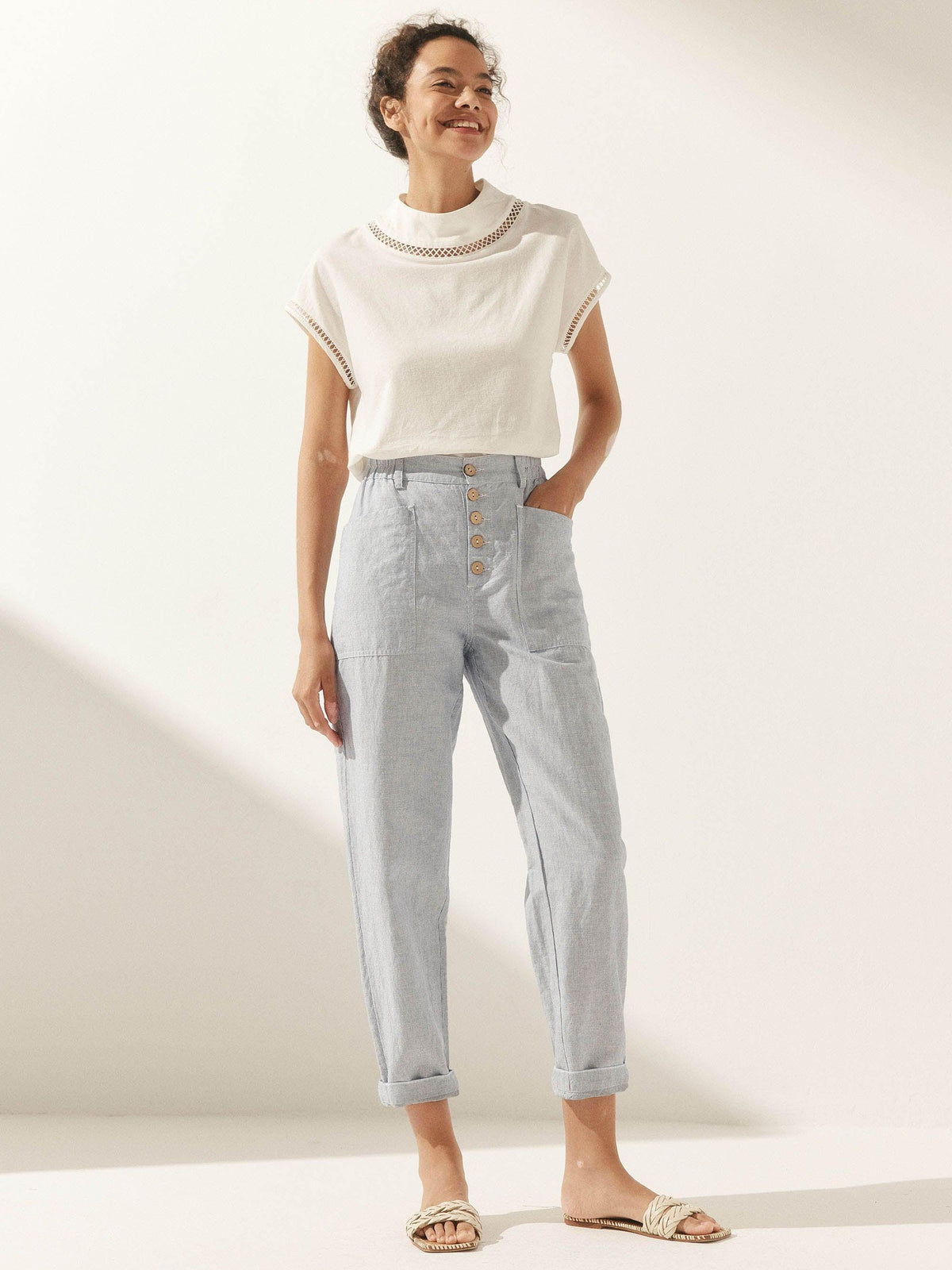 Linen Trousers – Seraphina by Maravesse (40)