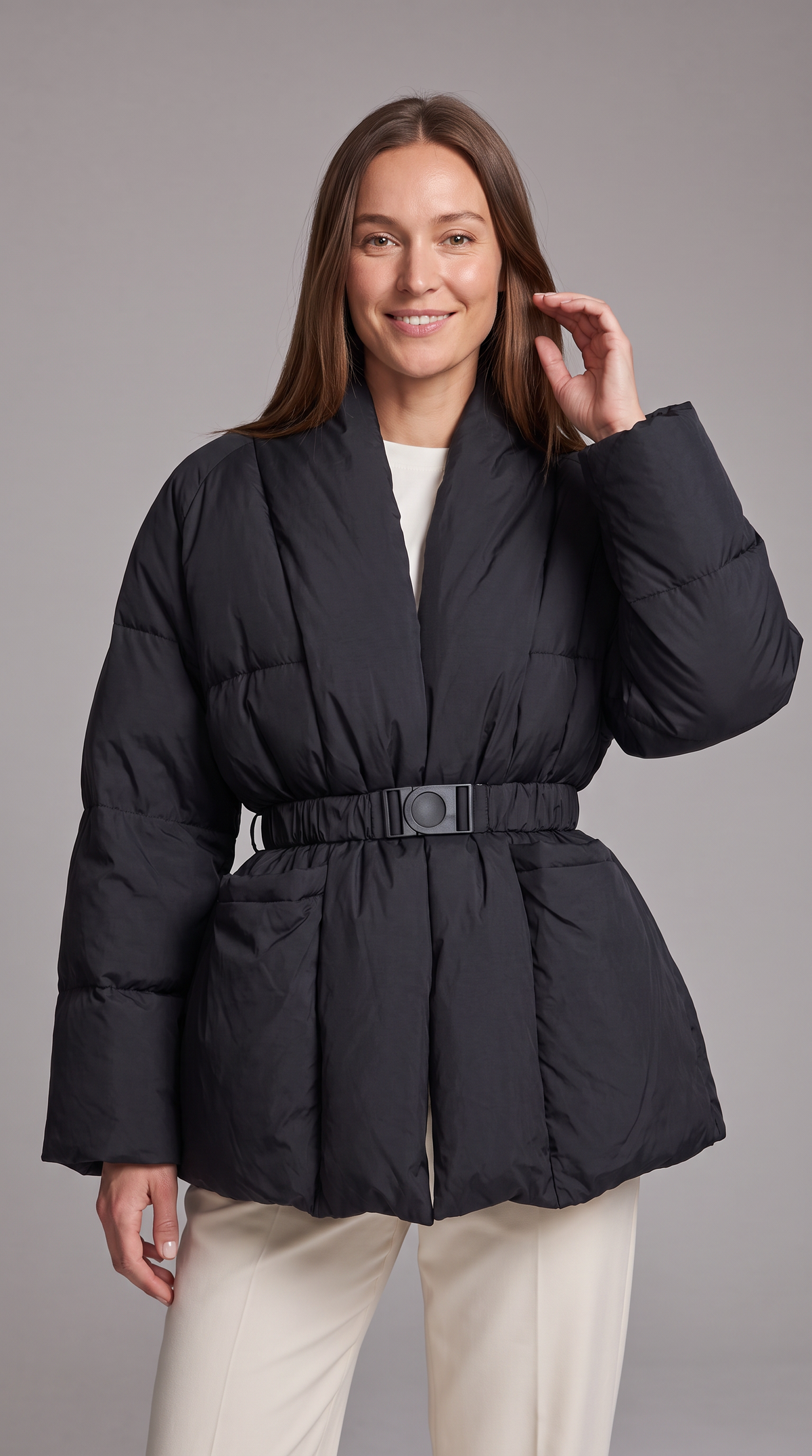 Belted Puffer Jacket – Florence by Maravesse (8)
