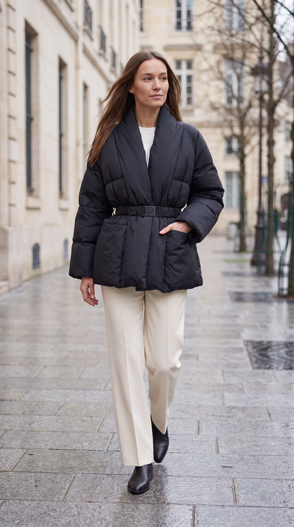 Belted Puffer Jacket – Florence by Maravesse (9)