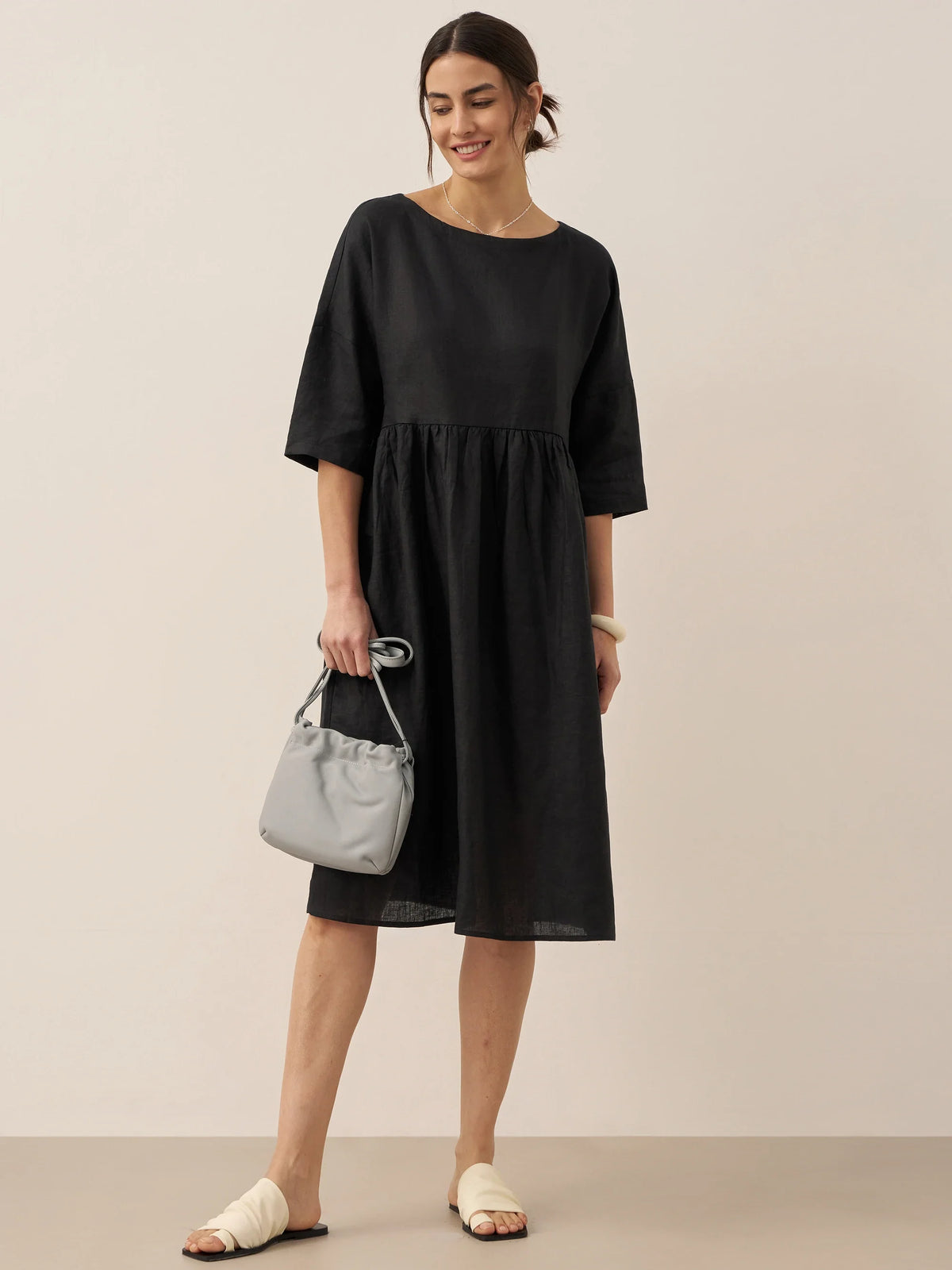 Linen Midi Dress – Marguerite by Maravesse (22)