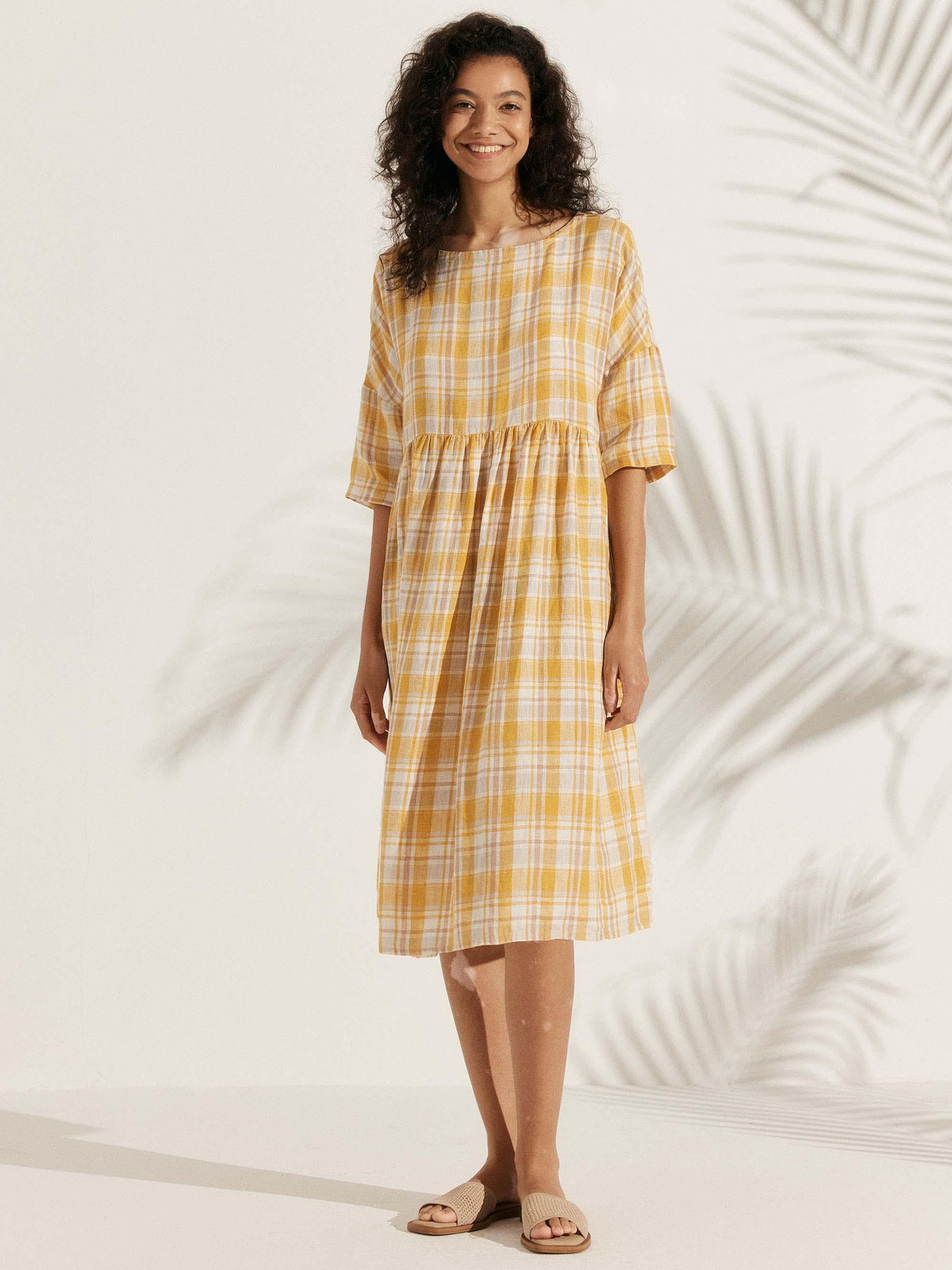 Linen Midi Dress – Marguerite by Maravesse (37)