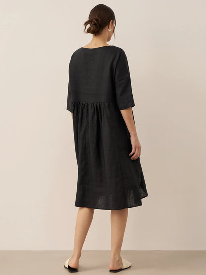 Linen Midi Dress – Marguerite by Maravesse (23)