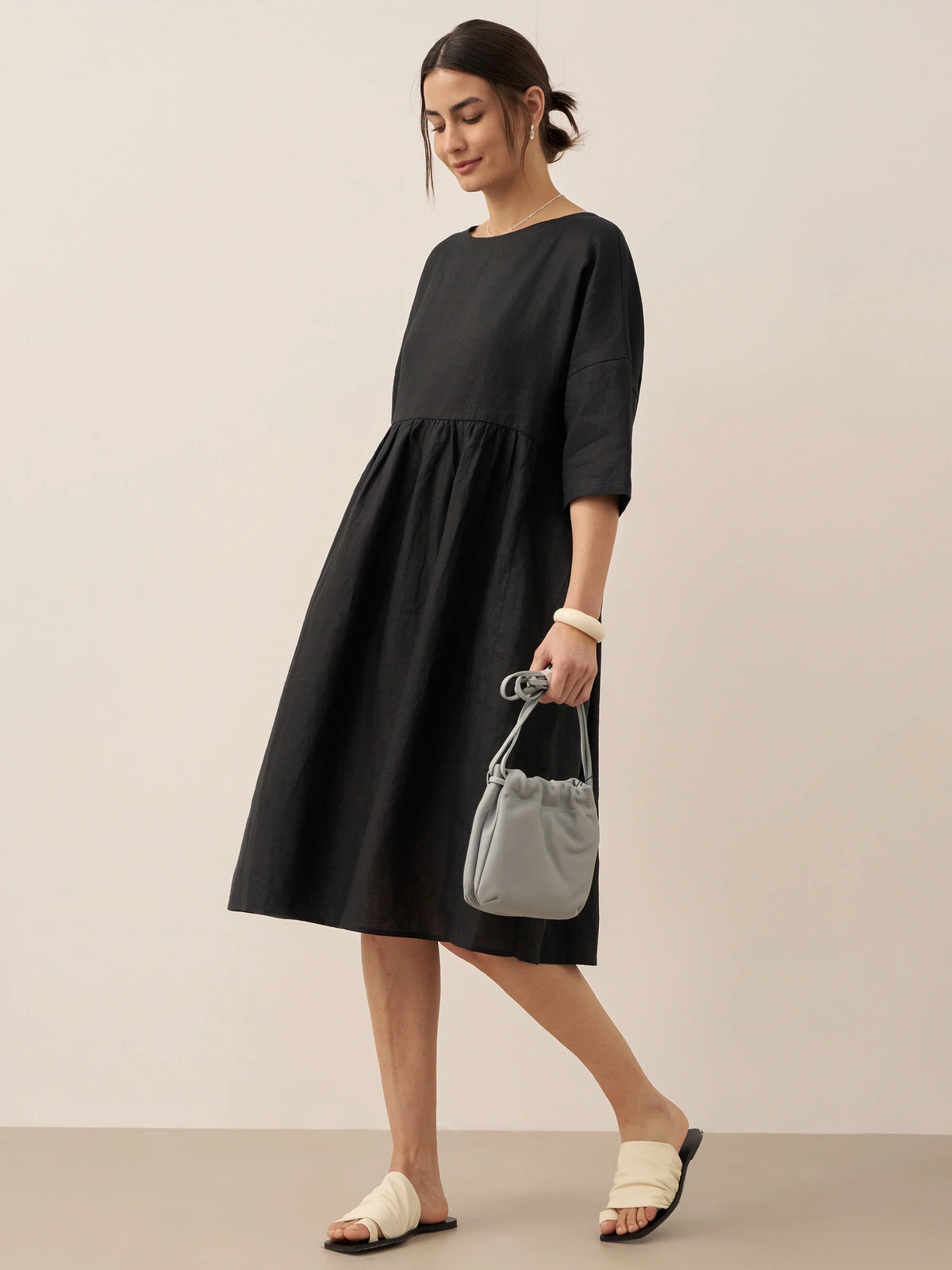 Linen Midi Dress – Marguerite by Maravesse (24)