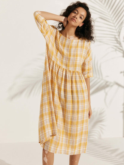 Linen Midi Dress – Marguerite by Maravesse (39)