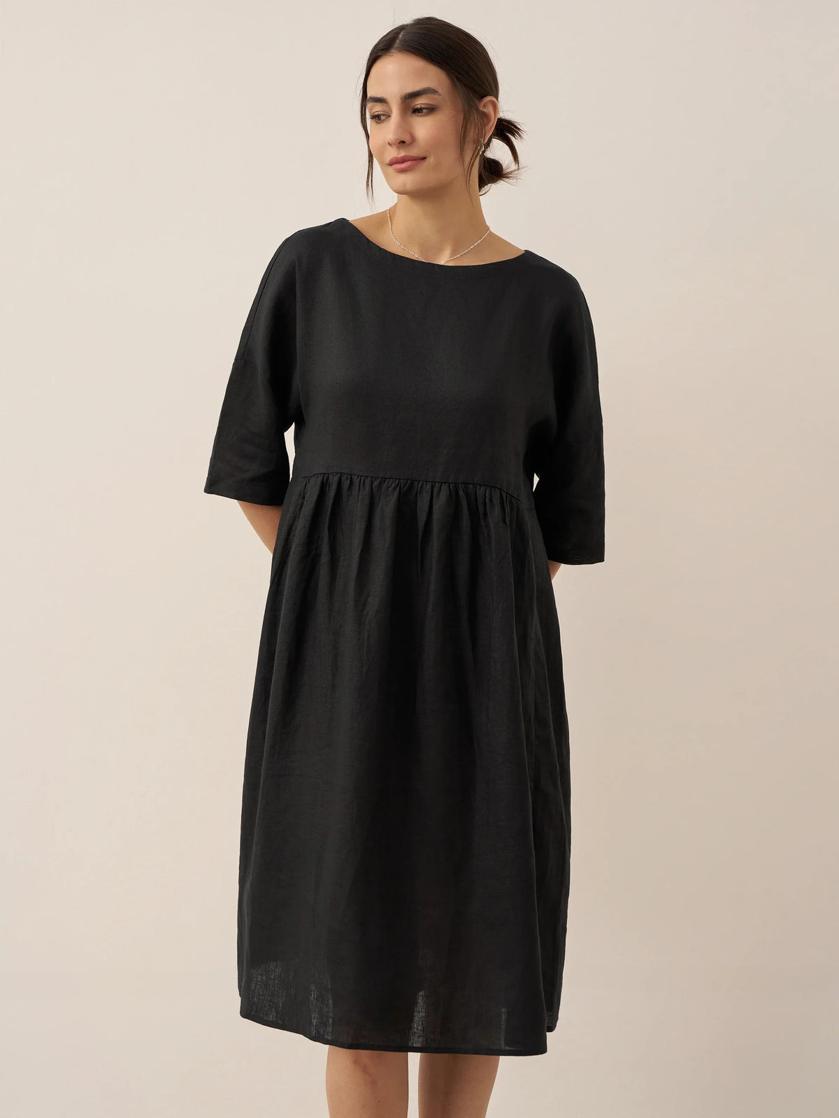 Linen Midi Dress – Marguerite by Maravesse (25)