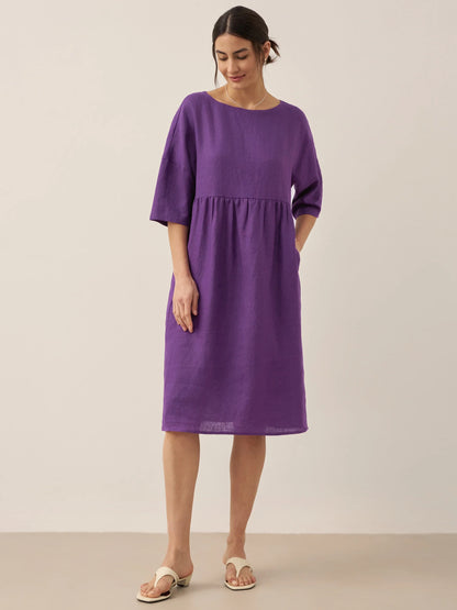 Linen Midi Dress – Marguerite by Maravesse (47)