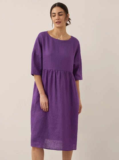 Linen Midi Dress – Marguerite by Maravesse (48)