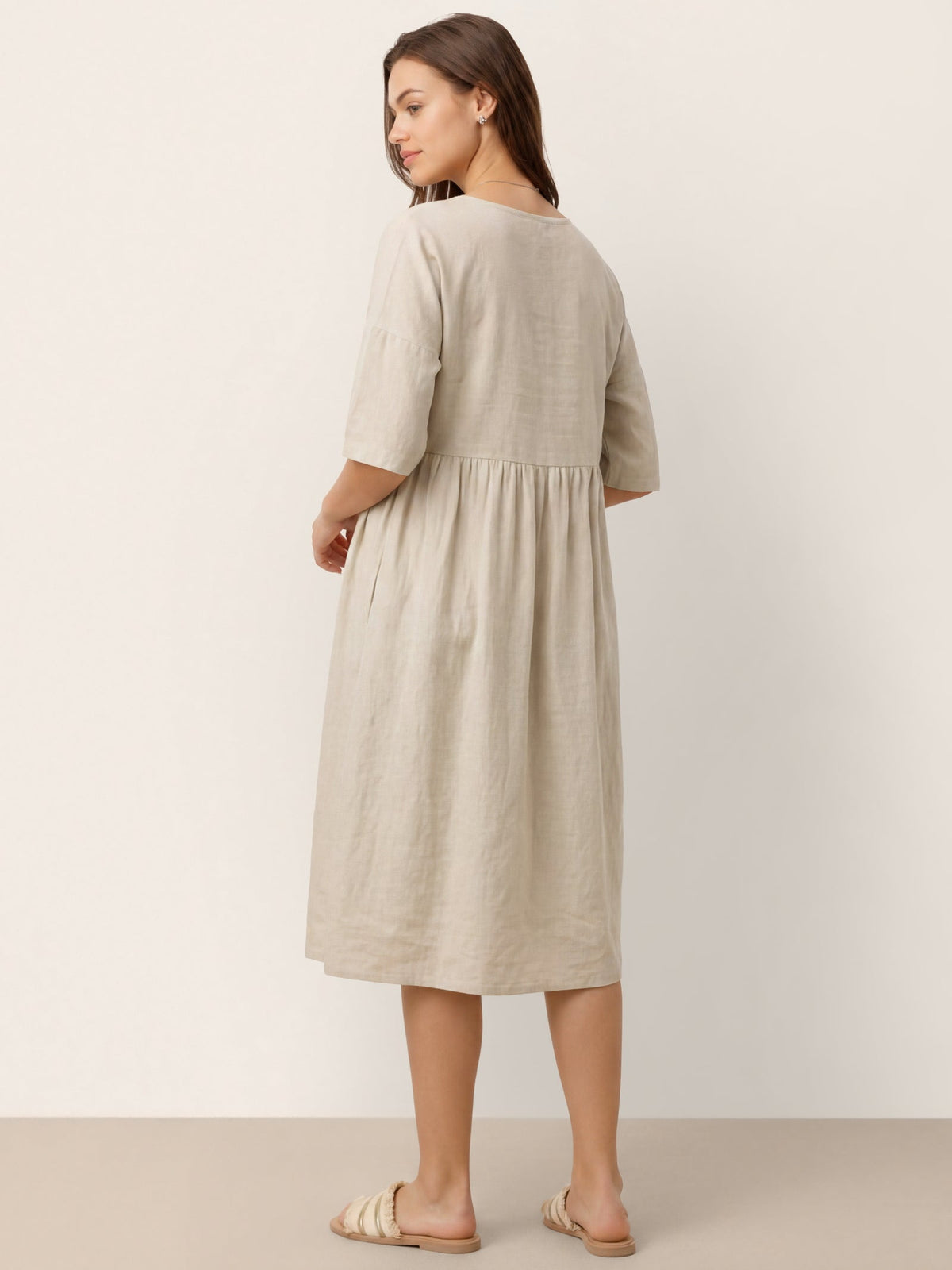 Linen Midi Dress – Marguerite by Maravesse (16)