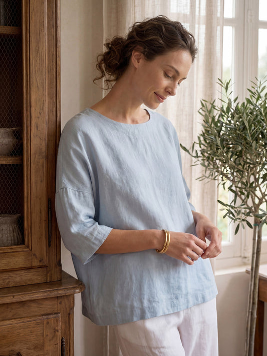Linen Blouse – Amara by Maravesse (2)