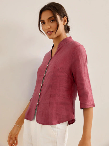 Linen Fitted Jacket – Elodie by Maravesse (13)