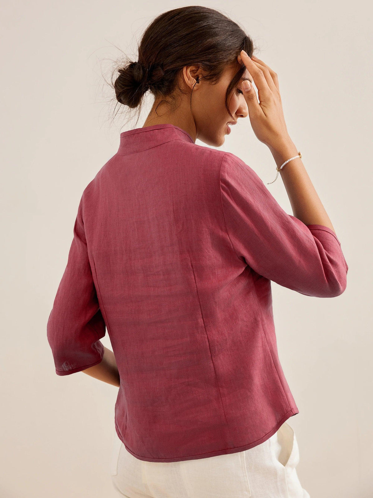Linen Fitted Jacket – Elodie by Maravesse (14)