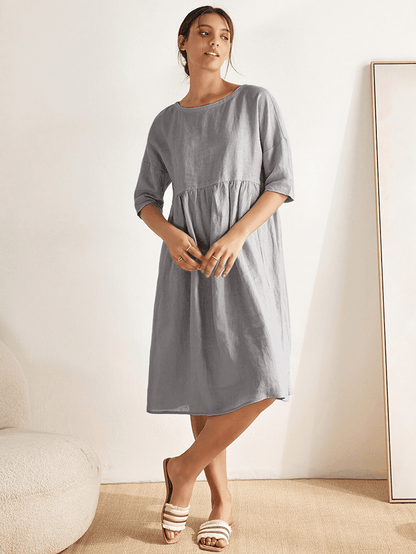 Linen Midi Dress – Marguerite by Maravesse (33)