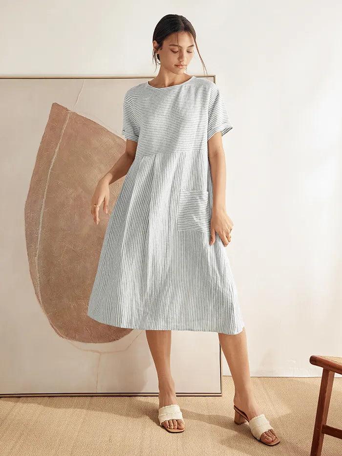 Linen Midi Dress – Iris by Maravesse (9)