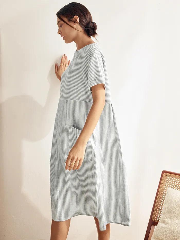 Linen Midi Dress – Iris by Maravesse (5)