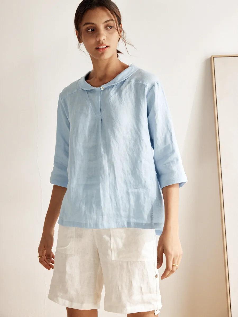 Linen Blouse – Lavinia by Maravesse (4)